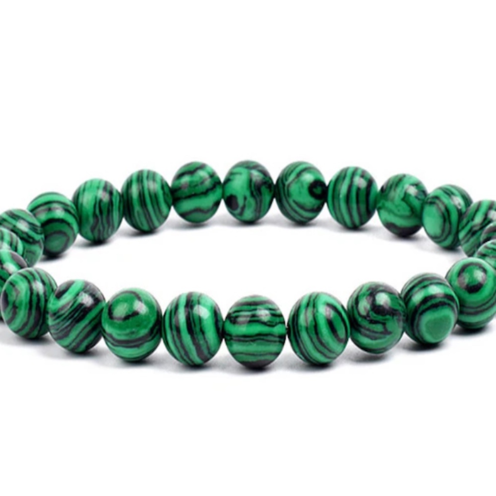 8mm Natural Malachite Bracelet